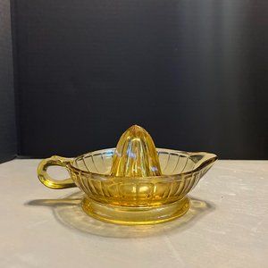 Vintage Amber Glass Juicer